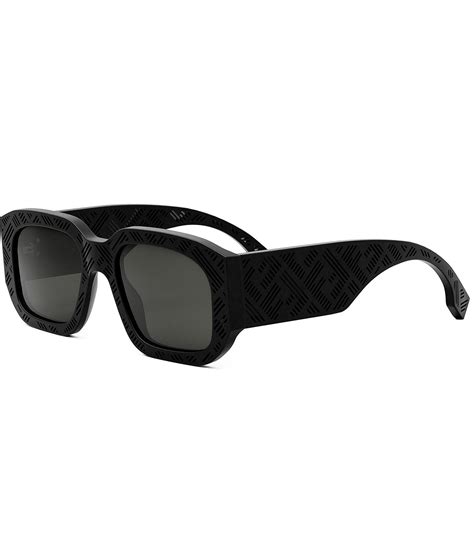 52mm gradient rectangle sunglasses fendi|'Fendi Shadow 52mm Rectangular Sunglasses .